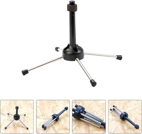 ARTIBETTER Portable Black Flute Stand with Floor Rack, Oboe and Clarinet Holder, Wind Instrument Display and Storage Rack for Music Accessories in Saudi Arabia