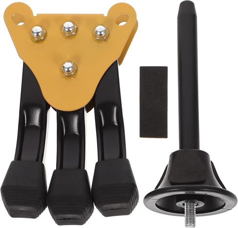 Toyvian Portable Clarinet Stand Wind Instrument Holder with Foldable Yellow Base, Adjustable Tripod Support for Oboe, Flute, and Clarinet Accessories in Saudi Arabia