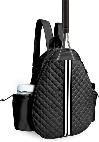 Parachase Tennis Bag for Women and Men, Quilted Tennis Backpack, Water Resistant Sling Crossbody Backpack, Suitable for Pickleball Tennis Badminton in Saudi Arabia