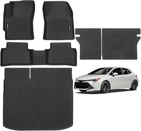 Naibeve Floor Mats for Nissan Rogue 2021-2025 2026 - All Weather Custom Fit for Nissan Rogue Floor Mats Cargo Mat with Backrest Mats Accessories(Not for Rogue Select or Sport Models) in Saudi Arabia