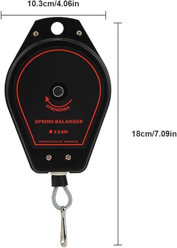 موازن الأدوات، حبل أدوات قابل للسحب، موازن زنبركي 0.6-2 كجم Es620 لخط التجميع أسود in Kuwait