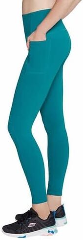 Skechers Ladies' Gowalk High-Rise Tight, Blue Green, Medium in Saudi Arabia