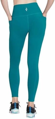 Skechers Ladies' Gowalk High-Rise Tight, Blue Green, Medium in Saudi Arabia