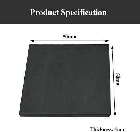 لوح سيراميك كربيد السيليكون 50 × 50 × 2 مم - 50 × 50 × 5 مم، لوحة مربعة من SiC مناسبة لتصنيع الآلات باستخدام الحاسب الآلي والصناعات الكيميائية، 50 × 50 × 3 مم (50 × 50 × 4 مم) in Kuwait