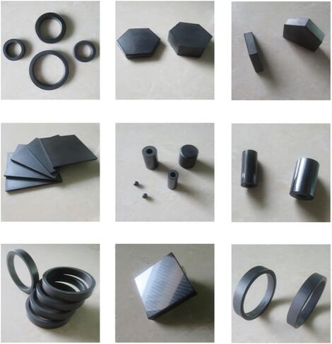 لوح سيراميك كربيد السيليكون 50 × 50 × 2 مم - 50 × 50 × 5 مم، لوحة مربعة من SiC مناسبة لتصنيع الآلات باستخدام الحاسب الآلي والصناعات الكيميائية، 50 × 50 × 3 مم (50 × 50 × 4 مم) in Kuwait