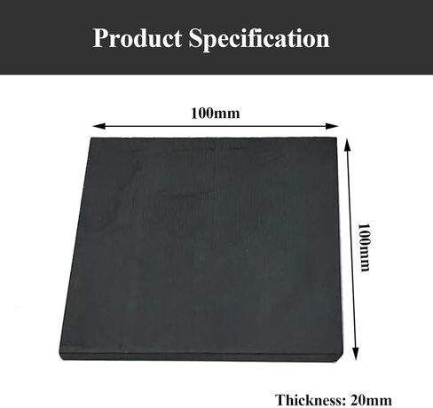 Silicon Carbide Ceramic Plate 100×100Mm Ceramic Square Sheet Thickness 7-20Mm Suitable for Lab Equipment and Chemical Industries,100×100×20mm(100x100x20mm) in Saudi Arabia
