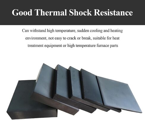 Silicon Carbide Ceramic Plate 100×100Mm Ceramic Square Sheet Thickness 7-20Mm Suitable for Lab Equipment and Chemical Industries,100×100×20mm(100x100x20mm) in Saudi Arabia