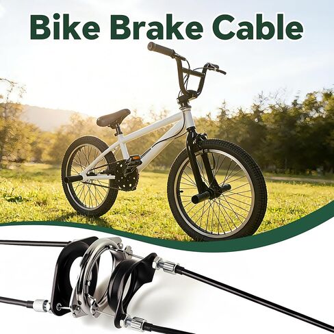 BMX Bike Gyro Brake Cables Front+Rear (Upper+Lower) with Spinner Rotor Full Kit, Bicycle Brake Lines Set Cable Wire & Housing, Suitable for Most Gyro Systems and 20" Bikes, Stabled in Saudi Arabia