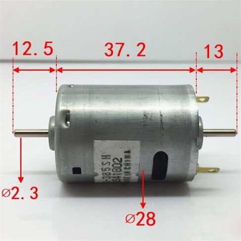 12V 10350 RPM RC Model Motor with Double End Output Shaft - DIY Parts in Saudi Arabia