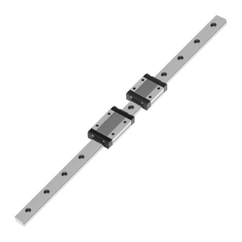 MGN12 H 1-550mm 1 قطعة دليل خطي MGN مع 2 كتل نقل MGN سوداء (100 مم) in Kuwait