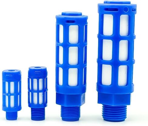 1 قطعة كاتم الصوت البلاستيك العادم الخمار هوائي 1/8 1/4 3/8 1/2 ذكر الموضوع امتصاص مرشح الضوضاء زلة قفل لمضخة التغشية (PSL-01) in Kuwait