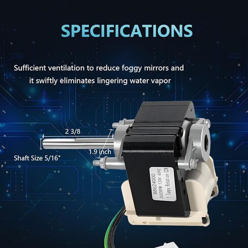 محرك مروحة الحمام المحسن 88624000 | بديل لمحرك OEM 88624000، متوافق مع LS80SE، عالي الكفاءة، تشغيل هادئ، سهل التركيب، مناسب لسيناريوهات متعددة in Kuwait