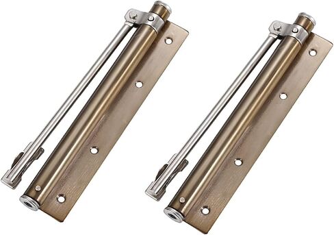 2Pcs Spring Loaded Door Closer-Automatic Adjustable Closing Mechanism-for Office Home Improvement for(Green Bronze) in Saudi Arabia