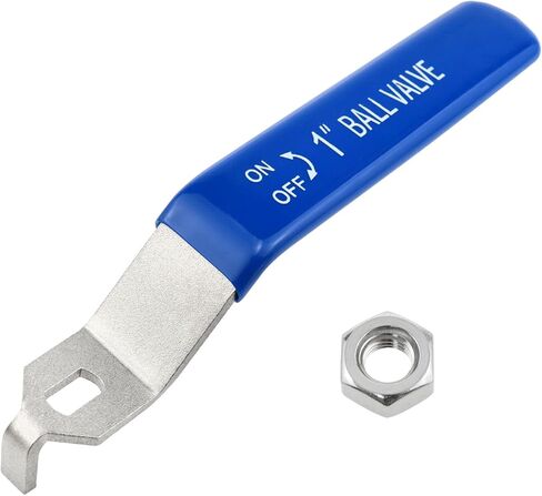 Lovelysp 1pcs Stainless Steel Ball Valve Handle DN25 Water Valve Handle External Faucet Handle (10×6mm) for Outdoor Faucet Replacement Garden Hose Nozzle Pump in Saudi Arabia