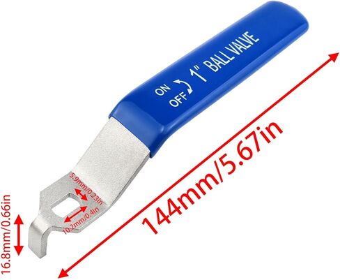 Lovelysp 1pcs Stainless Steel Ball Valve Handle DN25 Water Valve Handle External Faucet Handle (10×6mm) for Outdoor Faucet Replacement Garden Hose Nozzle Pump in Saudi Arabia