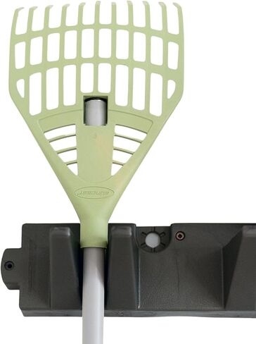 Suncast 3 Pack Long Handle Tool Organizer, Resin Wall Mount Storage Rack with Interlocking Hook System for Garage or Closet, 4.5" x 25" x 5.25", Black in Kuwait