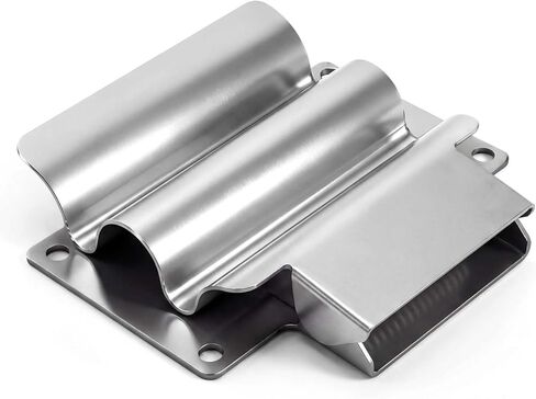 حامل مجارف من الفولاذ المقاوم للصدأ محمل بنابض SH675SS - حامل أدوات عالي التحمل للشاحنات القلابة والمقطورات والمرآب وجدران السقيفة - يحمل المجارف والمجارف والمعاول وأدوات الثلج بشكل آمن in Kuwait