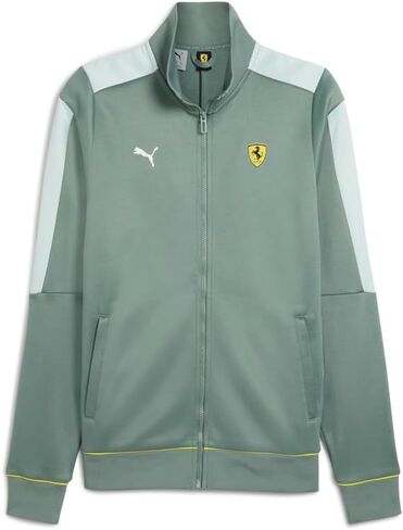 PUMA Mens Scuderia Ferrari Race Mt7 Jacket Athletic Outerwear Casual - Green in Saudi Arabia