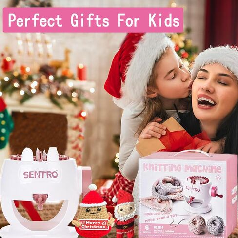 Sentro Knitting Machine,Sentro 32 Needles Mushroom Knitting Machine for Adults and Beginners Automatic Circular Weaving Spinning Knitting Loom Machine Kit for Knitting Toys,Scarf,Hats,Sweater in Kuwait