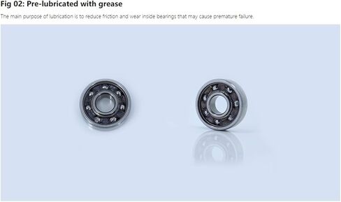 10 PCS 608ZZ Deep Groove Ball Bearing ABEC-5 Skate Stroller Miniature 608 ZZ Bearings Size 8x22x7mm in Saudi Arabia