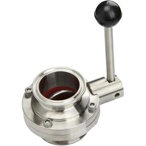 1PCS 2.5" 63mm SS304 Stainless Steel Sanitary Grade 2.5" Triple clamp Valve in Kuwait