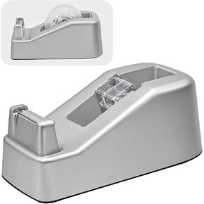 موزع شريط مكتب سطح المكتب، يناسب الأشرطة الأساسية القياسية مقاس 1 بوصة، قاعدة مرجحة غير قابلة للانزلاق، شفرة معدنية حادة، قطع سلس، حامل بكرة لاصقة للمكتب، المدرسة، المتجر، المنزل، الأعمال - ذهبي وردي in Kuwait