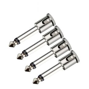 2 قطعة أحادية 6.35 مللي متر ذكر موصل قابس برغي نحاسي نوع لحام خالية 2 البولنديين 1/4 بوصة التوصيل ميكروفون جاك سلك موصل in Kuwait