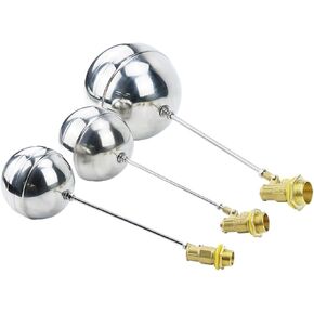 1" Brass Float Valve Cold and Hot Water Tank Floating Ball Valve SS201 Stem Flow Control Cistern/Expansion Tanks(1",1Pc) in Kuwait