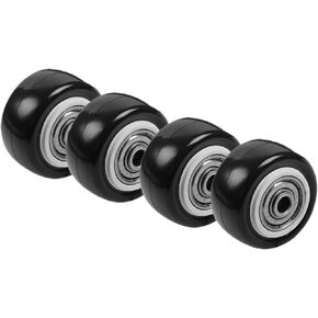 4 أجزاء/وحدة عجلة واحدة مقاس 1.5 بوصة مع كم محمل مزدوج ملحقات أثاث سوداء متوسطة الحجم in Kuwait