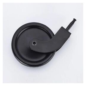 4 Pieces/lot 3-inch Universal Pulley with Brake/Pure Black PP Material/Round Rod Universal Pulley for Furniture Cabinet(Universal Wheel) in Saudi Arabia