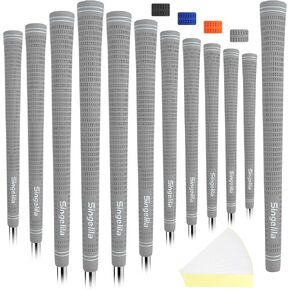 Singelila Hybrid Cross Cord Golf Grips 13pc with 15pc Tape All Rubber for Maximum Traction & Shock Absorption in Saudi Arabia