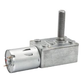 JGY-370-M8 عزم دوران عالي منخفض دورة في الدقيقة تيار مستمر دودة موتور تروس 8 مللي متر * 33 مللي متر عمود المسمار الناتج مع شفة المسمار 2 دورة في الدقيقة تيار مستمر 6 فولت in Kuwait