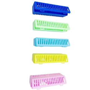 Dental Instrument Container Sterilizat Case Dental Plastic Autoclavale Cassette Case Medical Surgical Instrument Dental Forceps Spatulas Disinfection Container Tray (1, Pink) in Kuwait