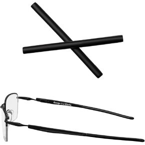 غطاء أذن مطاطي بديل لإطار النظارات Oakley Gauge 3.2 OX5128، أكمام أذن سوداء in Kuwait