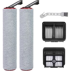 فرشاة بديلة وفلتر لـ Dreame H12 Pro FlexReach، Aero Pro، H12 FlexReach مكنسة كهربائية جافة ورطبة لاسلكية، مجموعة قطع الغيار تتضمن 2 مرشحات بديلة، 2 بكرات فرشاة in Kuwait