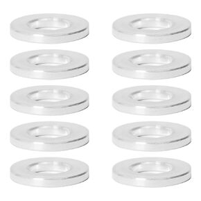 10Pcs M6 Aluminum Spacers, Metal Spacer Aluminum Round 6.2mm ID x 12mm OD x 1.5mm L Thickness Screw Standoff for M6 Screw Bolts Silver in Saudi Arabia