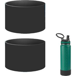 2Pack Silicone Boot Compatible with Thermoflask 40 oz Bottle, Anti-Slip Sleeve Bottom Protector Accessories for Thermoflask 40 oz (Black) in Kuwait