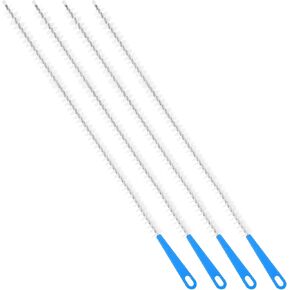 Molain 4 Pack Drain Cleaning Brush, 23.6inch Long Flexible Drain Clog Remover Tool Pipe Brush Cleaner with Nylon Bristles Rust-Resistant Sink Drain Cleaner for Toilet Kitchen Sink Shower Bathroom Tub in Kuwait