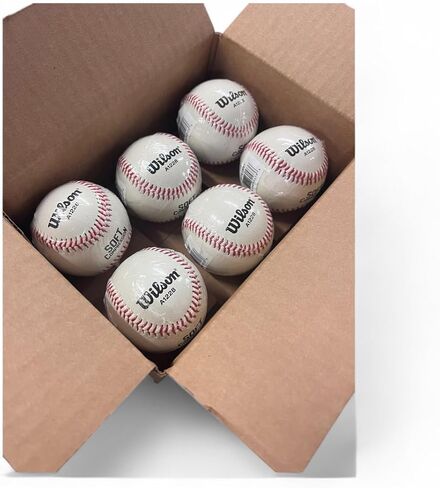 WILSON A1228 Soft Compression Baseballs 6PK in Saudi Arabia