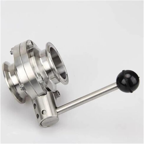 1PCS 2.5" 63mm SS304 Stainless Steel Sanitary Grade 2.5" Triple clamp Valve in Kuwait