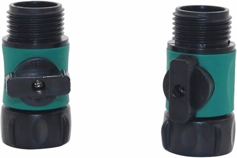 5 Pcs Garden Hose Valve Tap Pipe Compatible 3/4" 2-Way Connector Valve Fitting Adapter Tool Watering Supplies in Kuwait