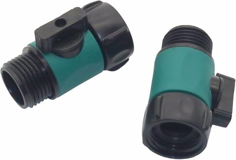 5 Pcs Garden Hose Valve Tap Pipe Compatible 3/4" 2-Way Connector Valve Fitting Adapter Tool Watering Supplies in Kuwait