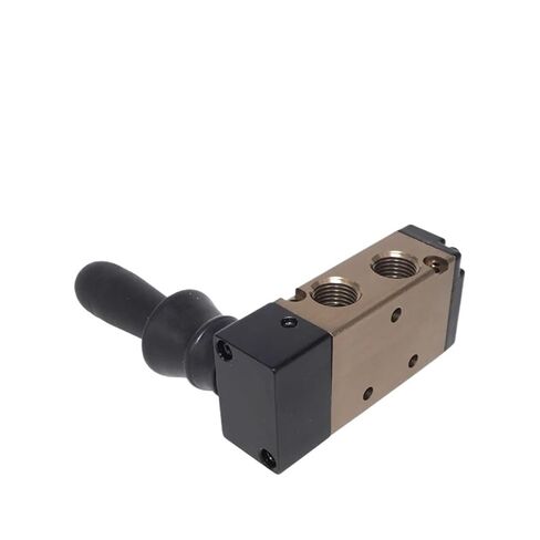 4H210-08 4H310-10 4H410-15 صمام التحكم اليدوي في الهواء، صمام رافعة يدوية بموضعين و5 اتجاهات للأسطوانات الهوائية (تركيبات 4H410-15,10 مم) in Kuwait