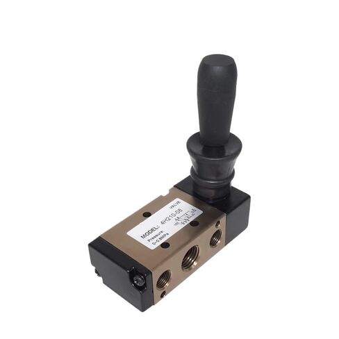 4H210-08 4H310-10 4H410-15 صمام التحكم اليدوي في الهواء، صمام رافعة يدوية بموضعين و5 اتجاهات للأسطوانات الهوائية (تركيبات 4H410-15,10 مم) in Kuwait