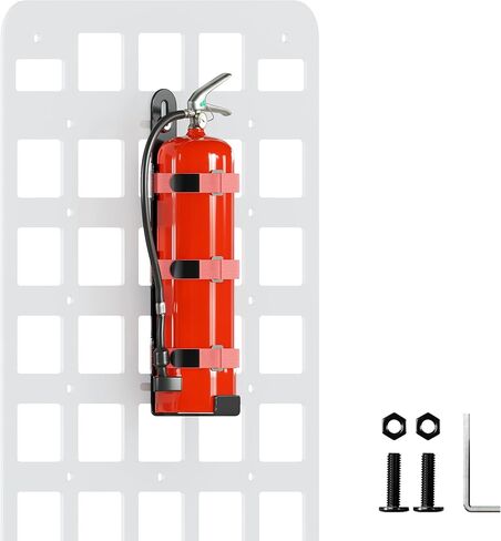 Quick Release Fire Extinguisher Mount Bracket - Anti-Vibration Bracket for 2.5-5Lb Extinguishers, Fits Off-Road Vehicles, Trucks, Home & More, Heavy-Duty & Secure in Kuwait