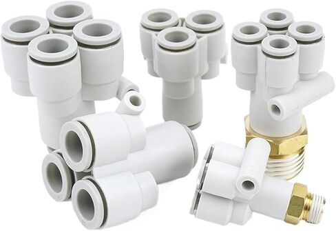 Y-shaped Five Way Pneumatic Connector KQ2UD04-06 Tracheal Quick With Variable Diameter PRG08-10 Four-way 1Pcs(四通KQ2UT08-00) in Kuwait