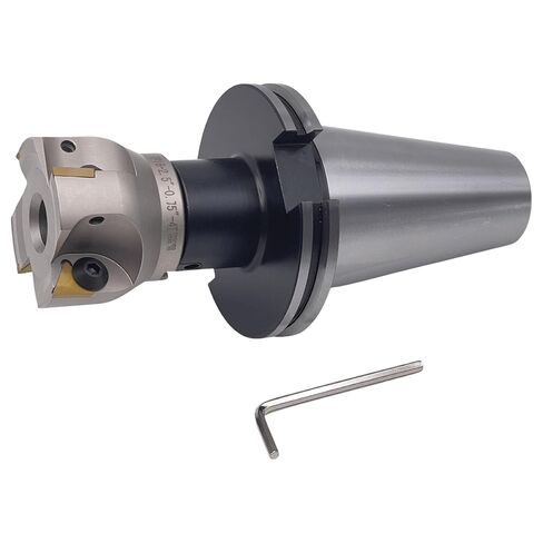 CME 2-1/2 بوصة 90 درجة مطحنة وجه قابلة للفهرسة مع CAT50 Arbor، إدراج TPG322 متضمن، 4 مزامير in Kuwait