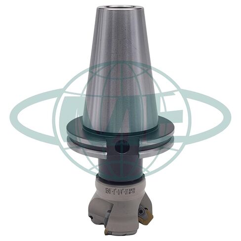 مطحنة وجه قابلة للفهرسة مقاس 2 بوصة و45 درجة CME مع أربور CAT50، تتضمن إدراجات SEAN42، 3 مزامير in Kuwait