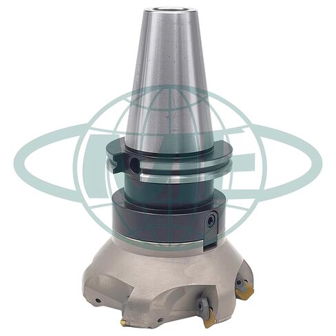 مطحنة وجه قابلة للفهرسة مقاس 5 بوصات و45 درجة CME مع شجرة CAT50، تتضمن إدراجات SEAN42، و6 مزامير in Kuwait