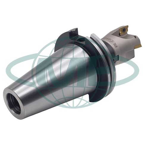 مطحنة وجه قابلة للفهرسة مقاس 2 بوصة بزاوية 90 درجة CME مع CAT50 Arbor، تتضمن إدراجات APKT1604، 4 مزامير in Kuwait